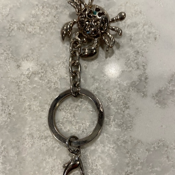 Argentino SC keychain Swarovski crystals Crab. Calling all cancers! Pink bling! - Picture 4 of 5